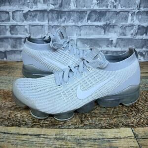 Nike Air VaporMax Flyknit 3 Pure Platinum Sneaker AJ6910-100 Women's Size 8